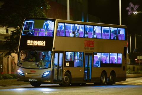 ST4593 @ N691 由 海星 於 寶邑路右轉唐俊街門(將軍澳地鐵站門)拍攝