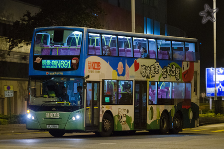 PJ5118 @ N691 由 海星 於 寶邑路右轉唐俊街門(將軍澳地鐵站門)拍攝