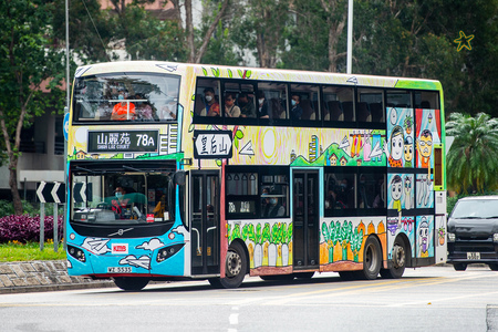 WZ5535 @ 78A 由 海星 於 新運路右轉沙頭角公路龍躍頭段門(祥華迴旋處門)拍攝